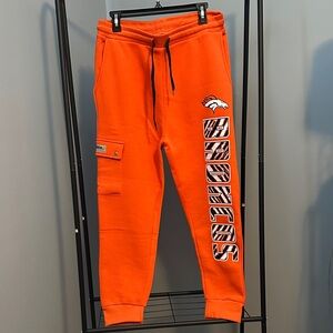 NFL Orange Track Pants with Logo
